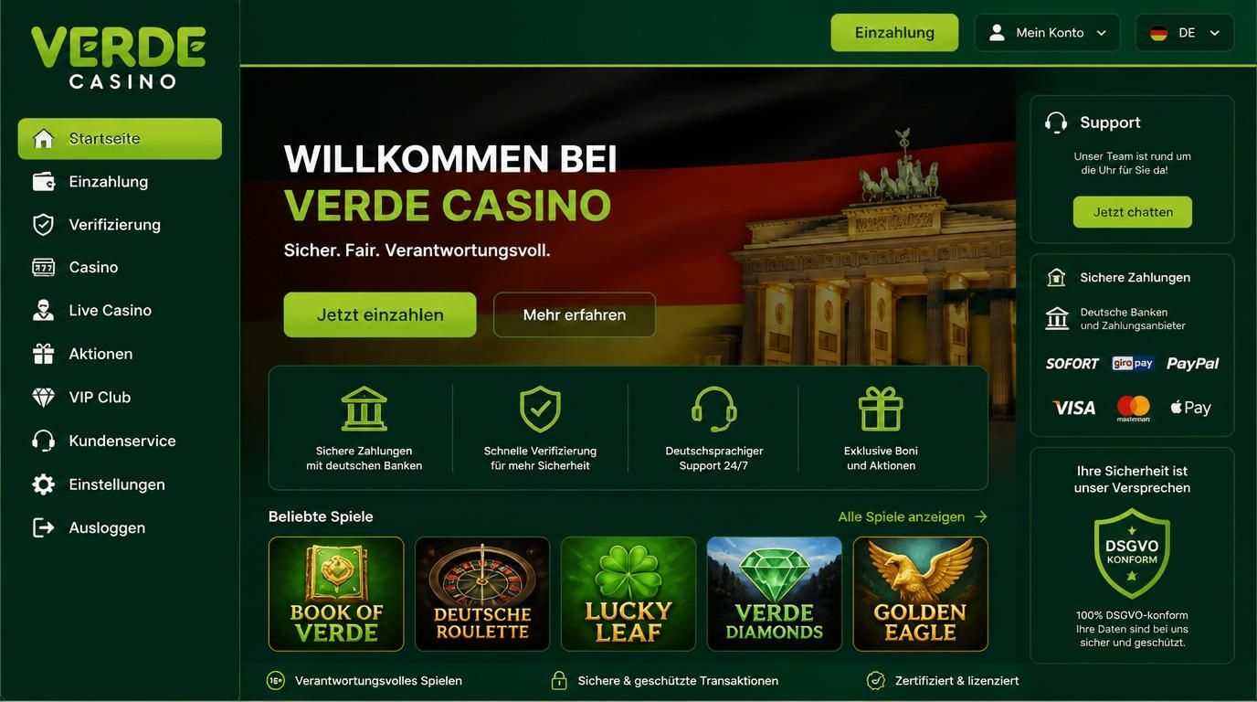 Oberfläche komplett lokalisiert für Deutschland mit deutscher Sprache und deutschen Begriffen.